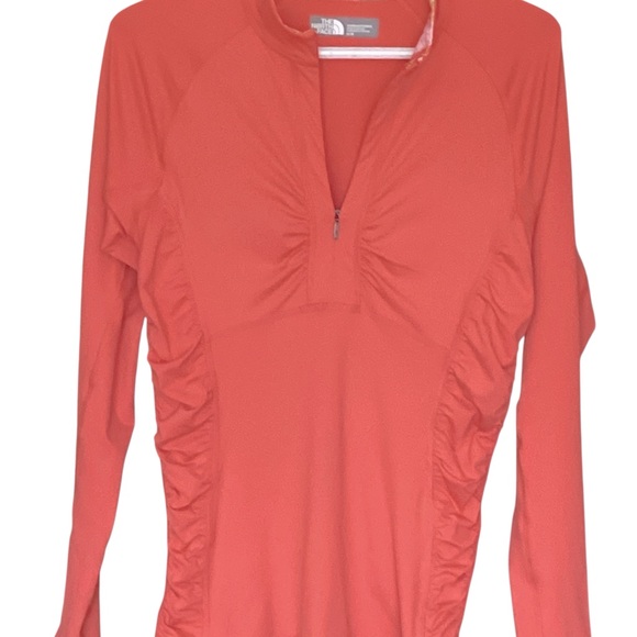 The North Face Coral Zip Athletic Top, with Ruched Insets - Picture 3 of 7